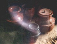 Pots d'argile du village Kotoko